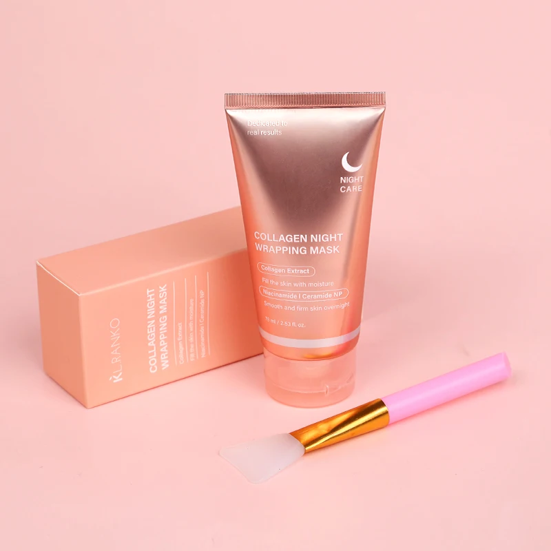 Collagen Night Wrapping Peel Off Face Mask Deep Hydration & Skin Repairing Overnight Mask with Anti Aging Benefits - Image 4