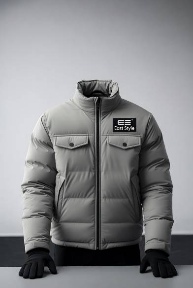 Solid Winter Jacket For Men