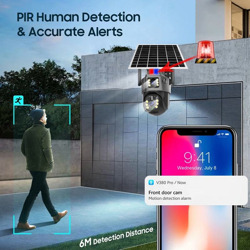 4MP 4G WiFi Solar CCTV Camera - Image 3