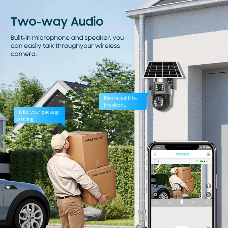 4MP 4G WiFi Solar CCTV Camera - Image 2