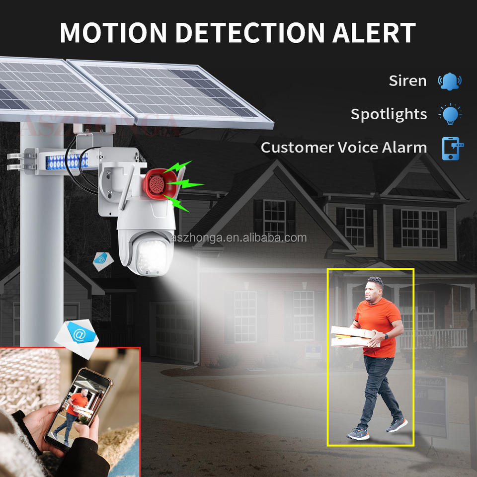 Solar Power Wireless PTZ CCTV Surveillance Camera - Image 2