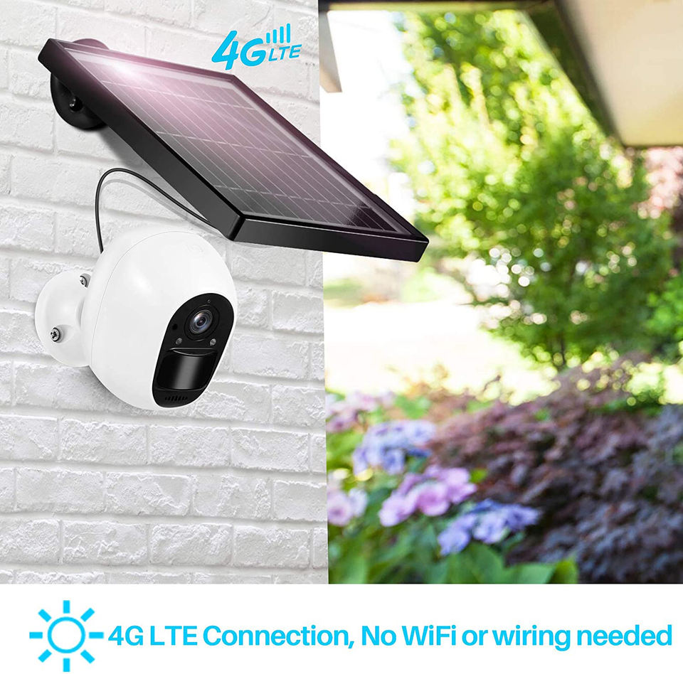 4G LTE Battery Solar Powered Motion Detection Security Camera - Image 3