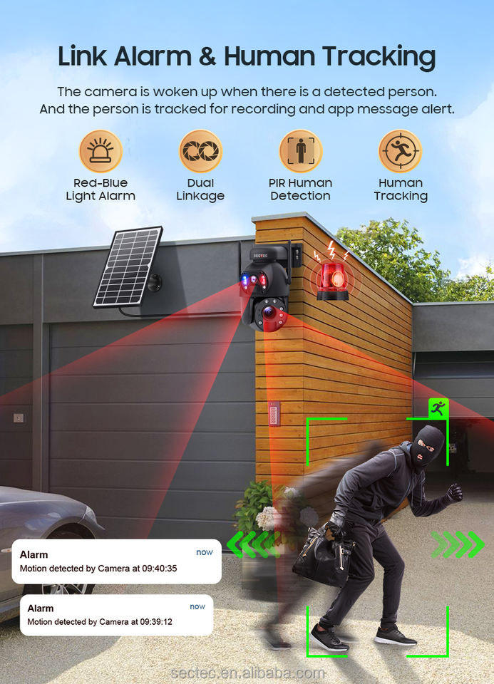 Mini 10X Optical Zoom Dual Lens Solar Camera - Image 2