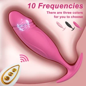Remote Control Anal Vibrator Women Butt Plug