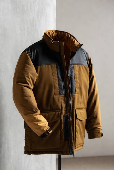 Women & Men Black Solid Winter Jacket