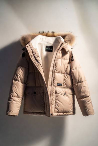 Women Burgundy Solid Padded Jacket