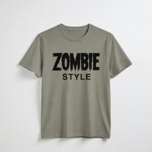 Zombie Style Men & Women Soft Cotton Round Neck Tshirt