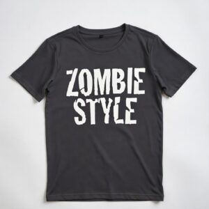 Zombie Style Men & Women Soft Cotton Round Neck Tshirt