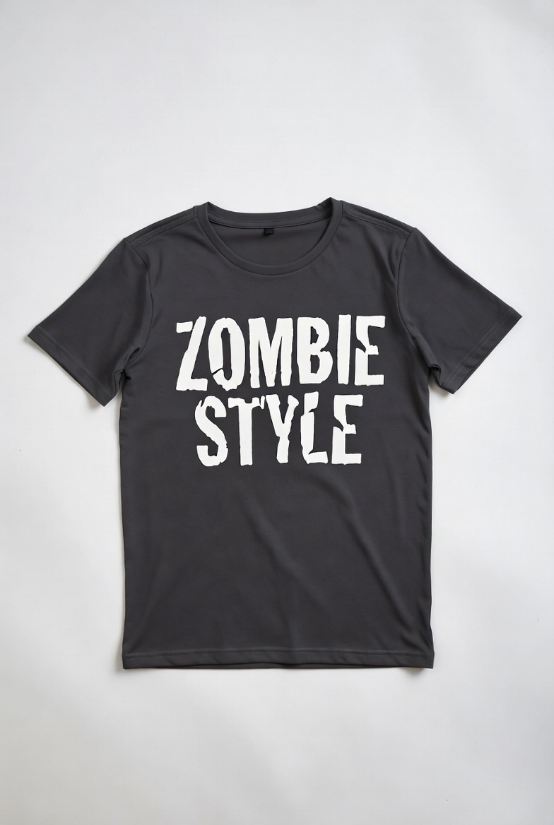 Zombie Style Men & Women Soft Cotton Round Neck Tshirt