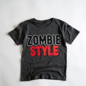 Zombie Style Men & Women Soft Cotton Round Neck Tshirt